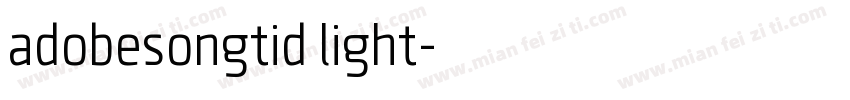 adobesongtid light字体转换